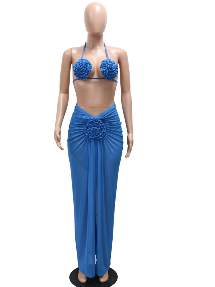 Beyprern Women's Royal Blue 3D - Swimsuit Bikini Ruched recensione e prezzo