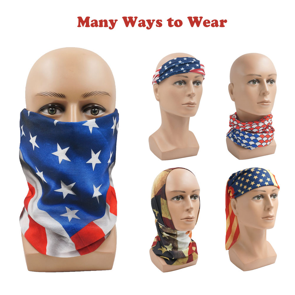 USA Flag Pattern Sun Protectiv - Headband Summer Knit recensione e prezzo