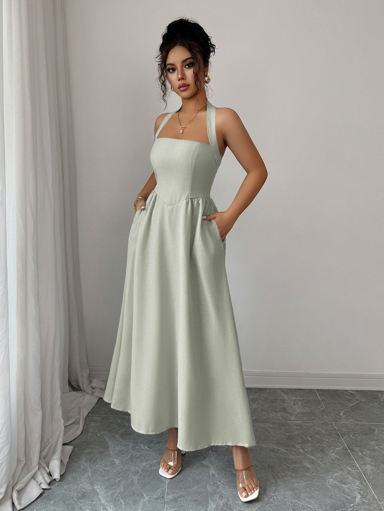 Women's Dress 5 Colors Halter  - Maxi Dress Halter recensione e prezzo