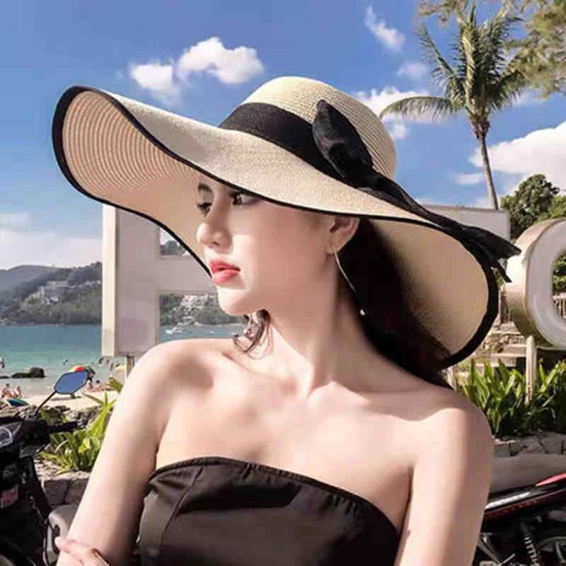 Wide Brim Straw Hat Women Summ - Hat Floppy Wide recensione e prezzo