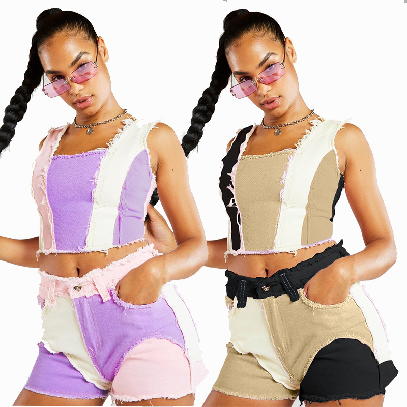 Fashion Mid-Waist Slim Fit Tor - Shorts Denim Frayed recensione e prezzo