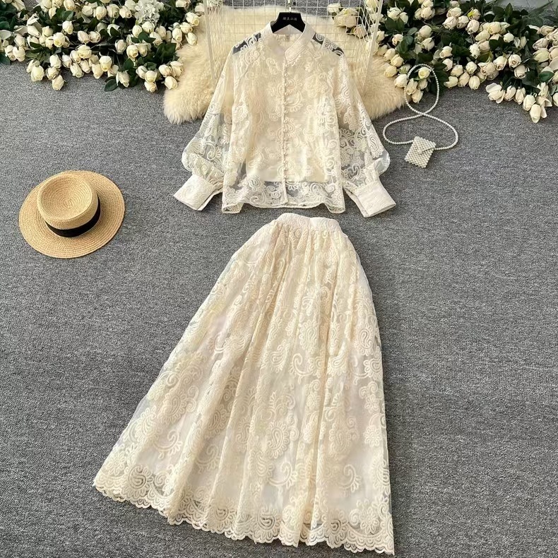Elegant 2 Piece Long Dress Wom - Midi Skirt Floral recensione e prezzo