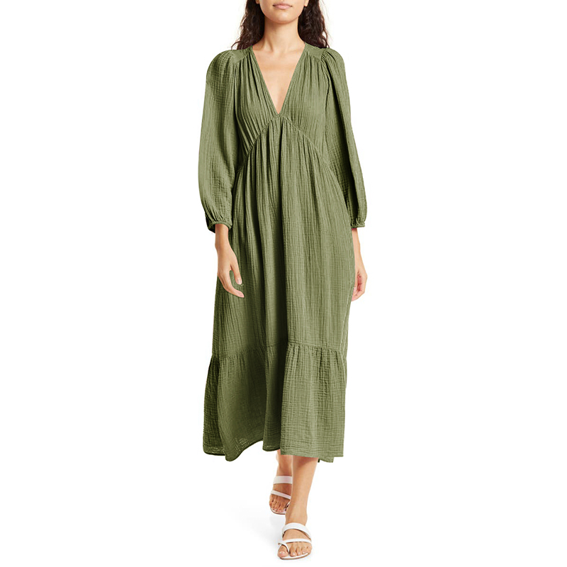 Muslin 100% Cotton Long Sleeve - Linen Dress Wrap recensione e prezzo