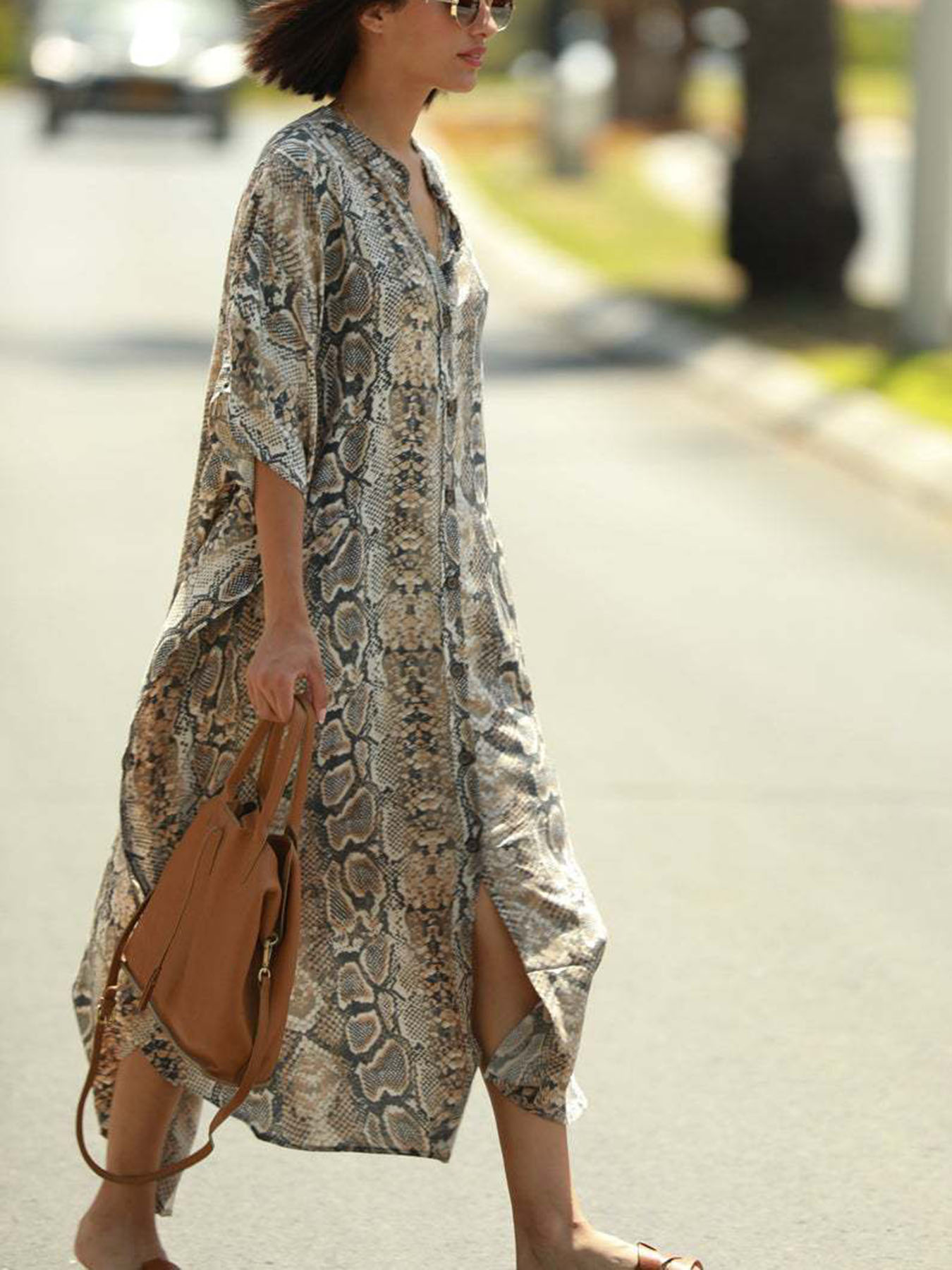 Bohemian Print Beach Cover-Up  - Cover Up Kaftan recensione e prezzo