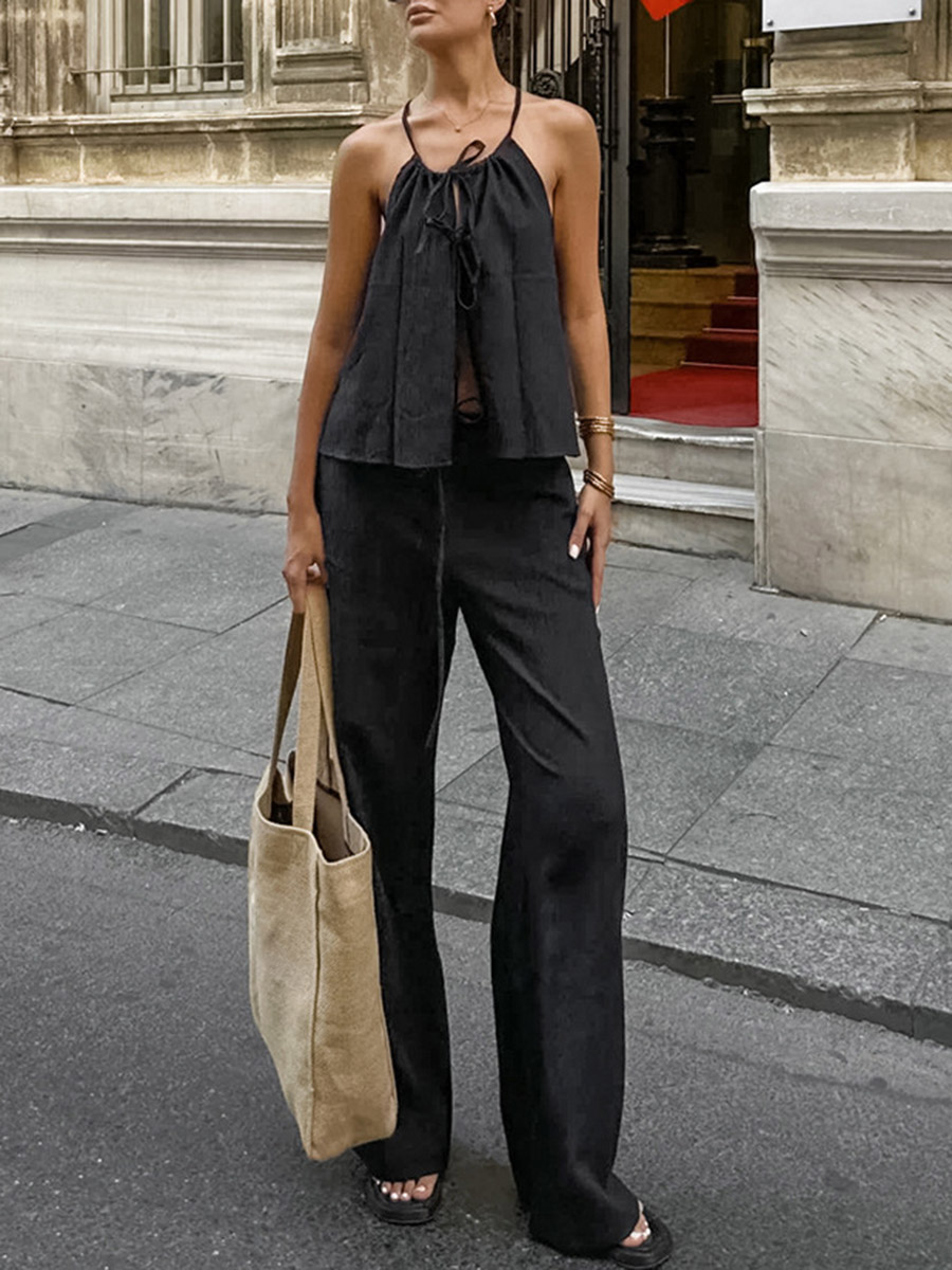 2026 Women Two Piece Set Women - Linen Pant Wide recensione e prezzo
