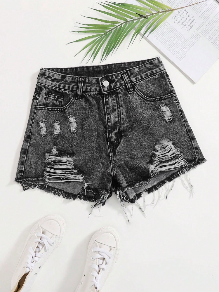 2026 New Vintage Washed Denim  - Shorts Denim Frayed recensione e prezzo