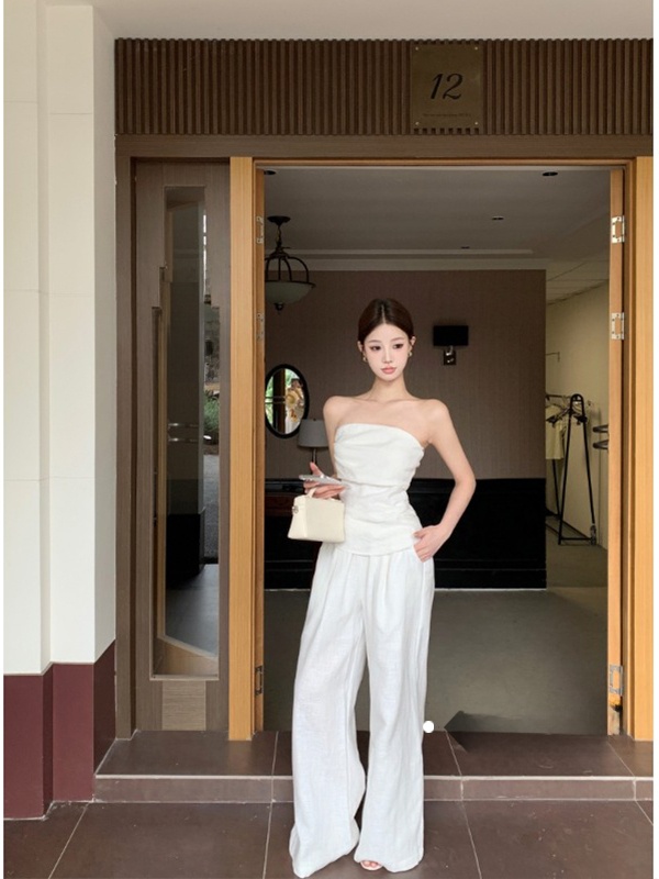 Elegant Cotton Linen Set Women - Linen Pant Wide recensione e prezzo