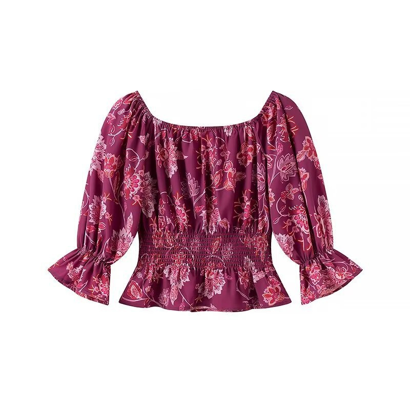 Women's Fashion Printed Off-Sh - Blouse Off Shoulder recensione e prezzo