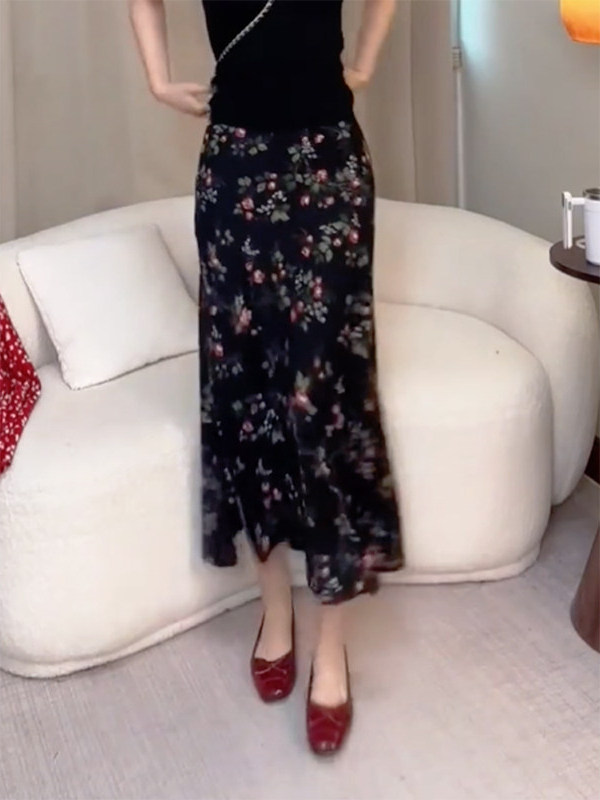 Summer New High Waist Floral P - Midi Skirt Floral recensione e prezzo