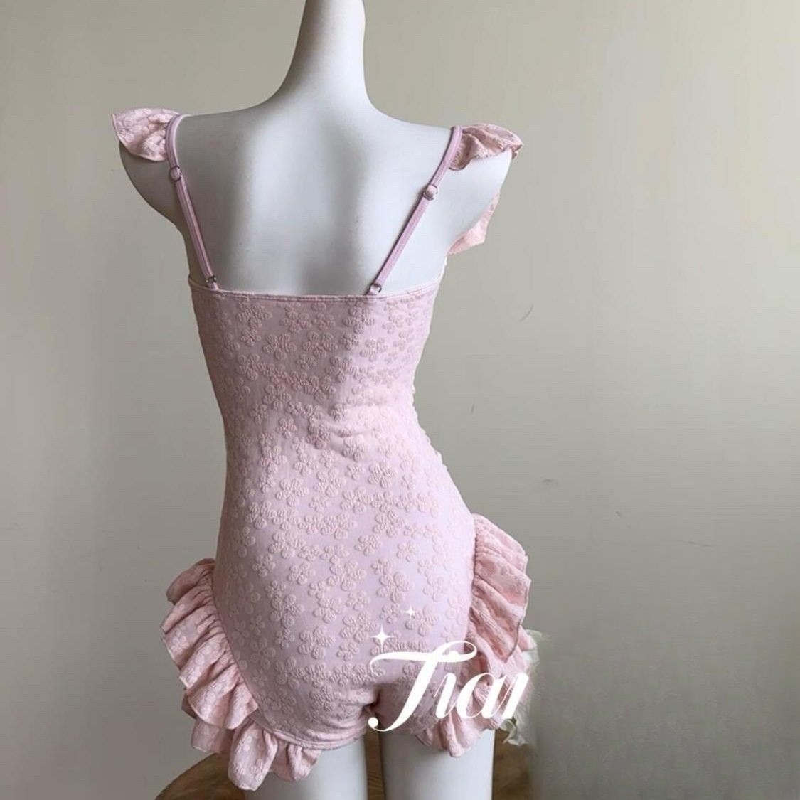 Swimsuit Women Pink Jacquard F - Swimsuit Bikini Ruched recensione e prezzo