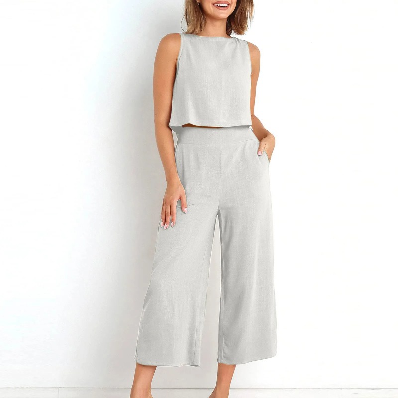 2025 New Summer Tops Cotton Li - Linen Pant Wide recensione e prezzo