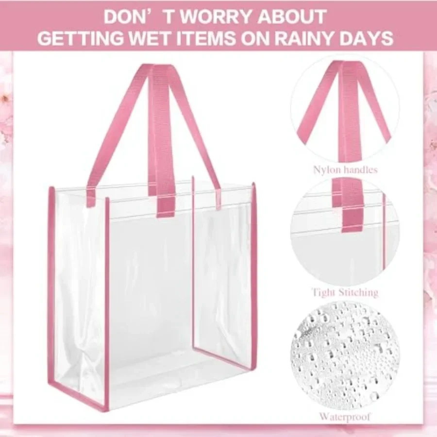 Pack 12x12x6 Inch Clear Tote B - Tote Bag Beach recensione e prezzo