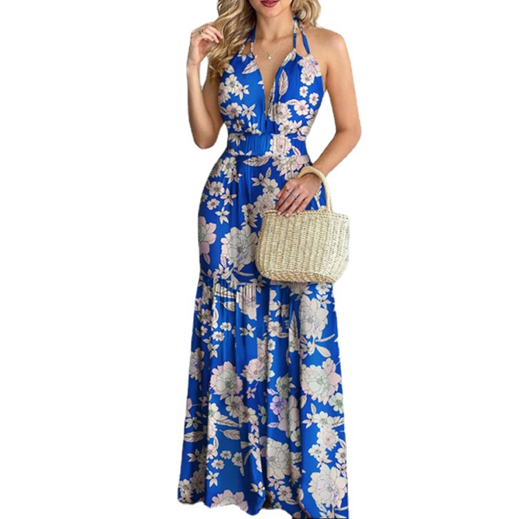 Floral Maxi Dress Long Backles - Maxi Dress Halter recensione e prezzo