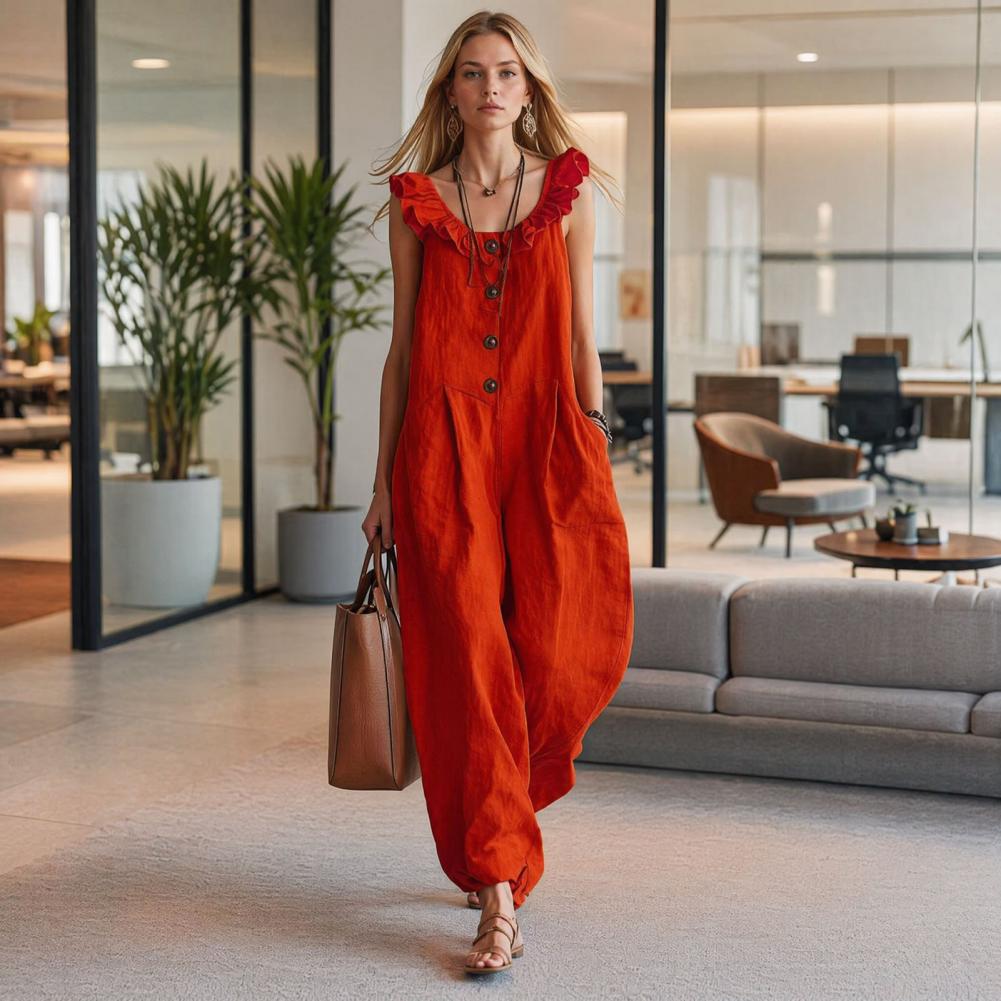 Relaxed Fit Romper Women Women - Jumpsuit Linen Relaxed recensione e prezzo
