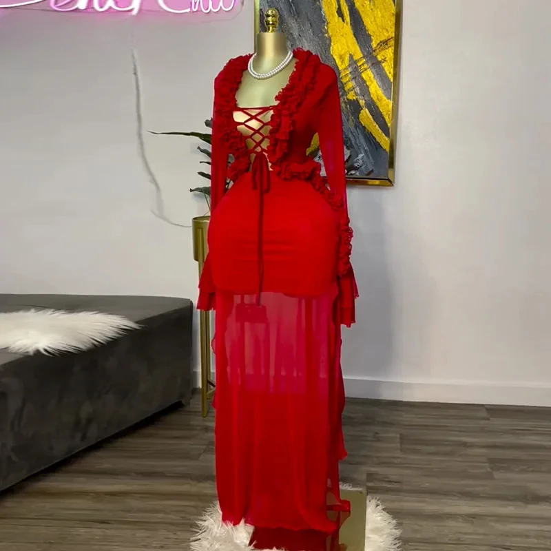 Fashion Women Set Mesh Full Sl - Crop Top Crochet recensione e prezzo
