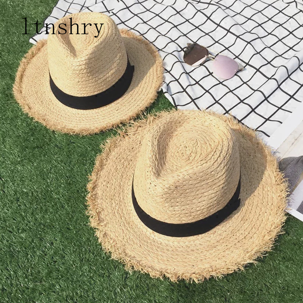 new Wide Brim Raffia Sun Hat f - Hat Floppy Wide recensione e prezzo