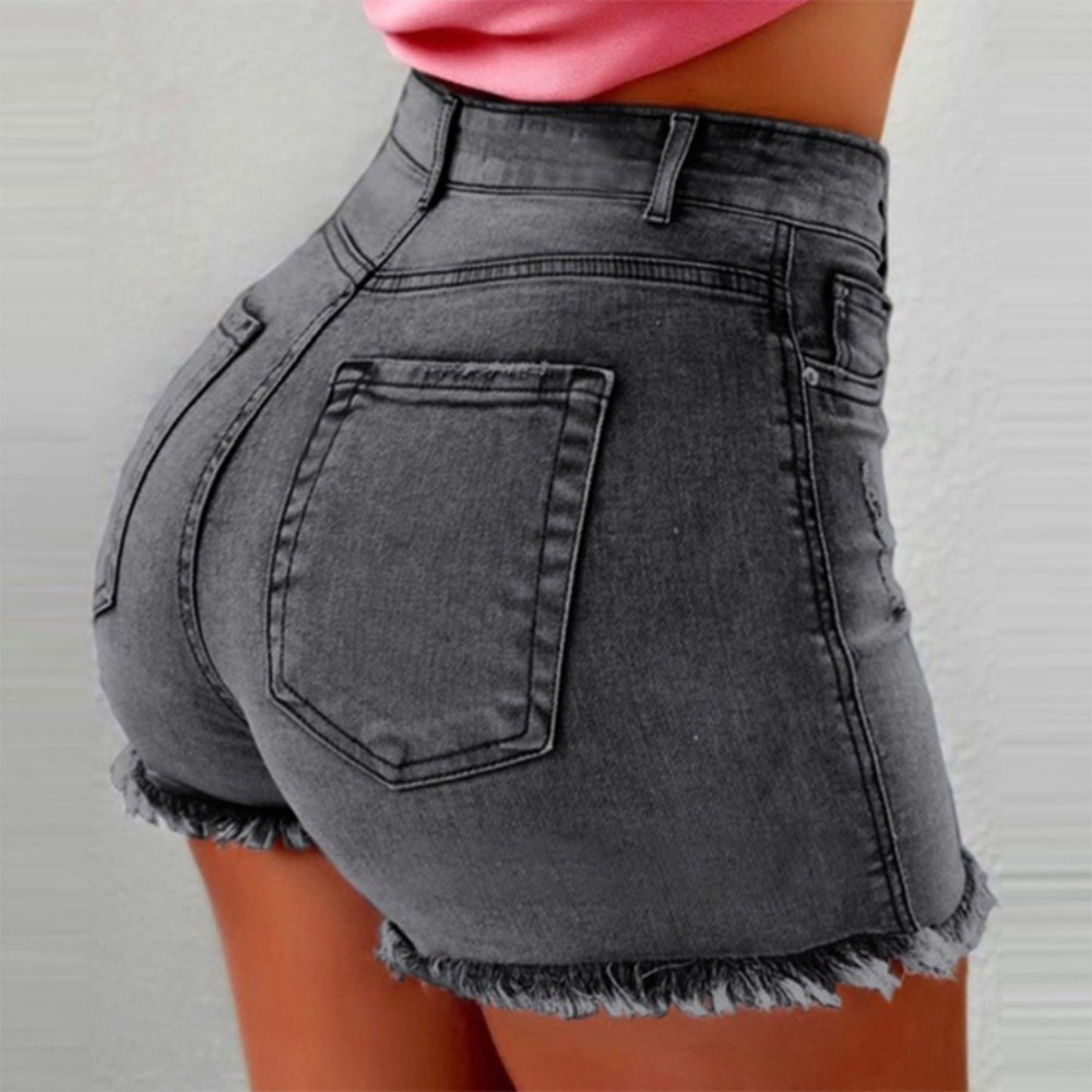 Women's High Waisted Denim Sho - Shorts Denim Frayed recensione e prezzo
