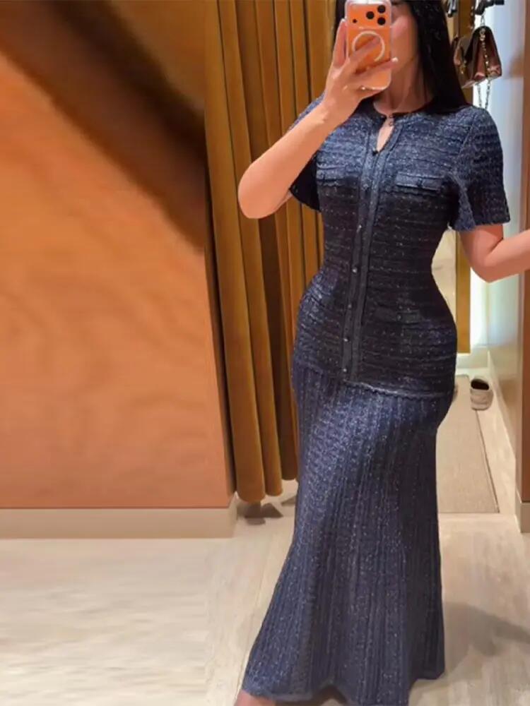 Knitted Slim Maxi Dress Women  - Linen Dress Wrap recensione e prezzo