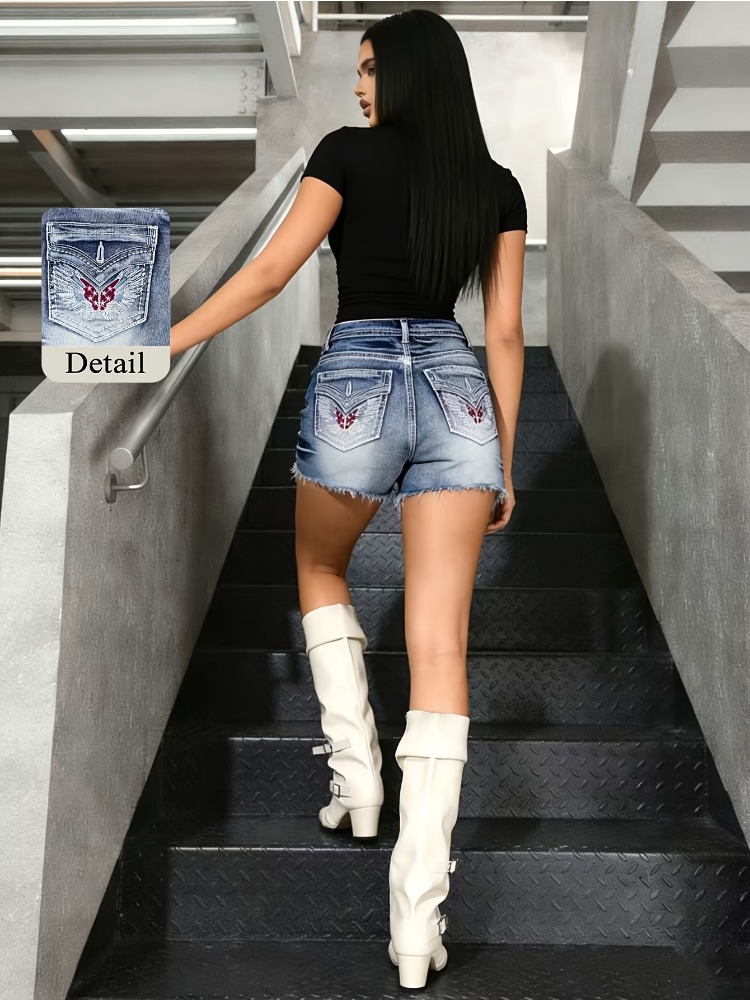 OIQERE 2026 New Vintage Washed - Shorts Denim Frayed recensione e prezzo