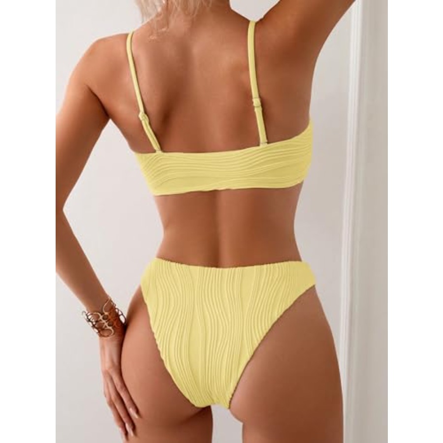 Fanuerg Women's Ribbed Bikini  - Swimsuit Bikini Ruched recensione e prezzo