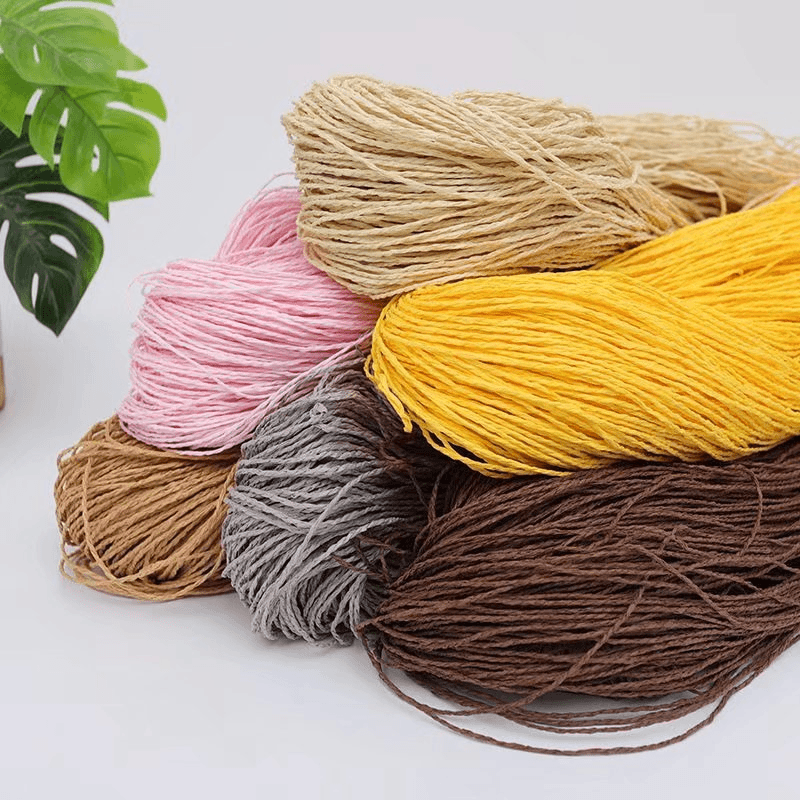 200g 2ply Cotton Raffia Yarn f - Crochet Bag Raffia recensione e prezzo