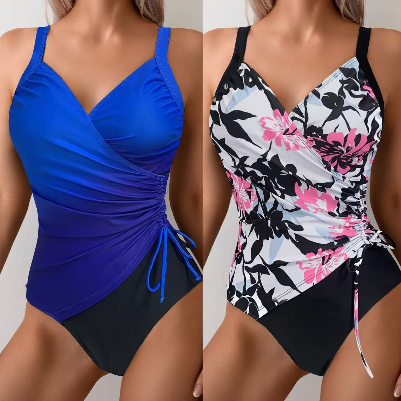 Woman Tankini Tummy Control Bi - Swimsuit Bikini Ruched recensione e prezzo