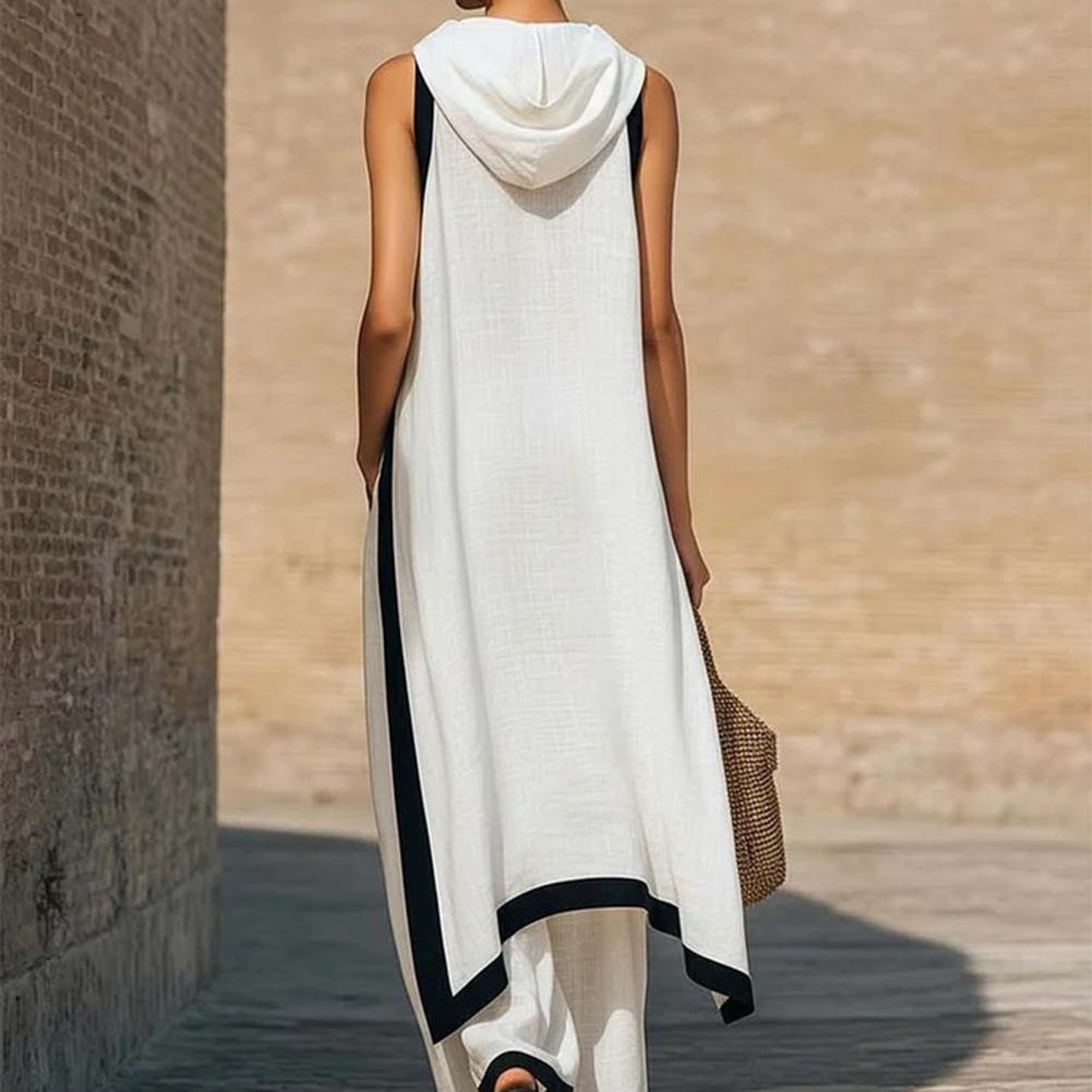 Women Color Block Cotton Linen - Linen Pant Wide recensione e prezzo