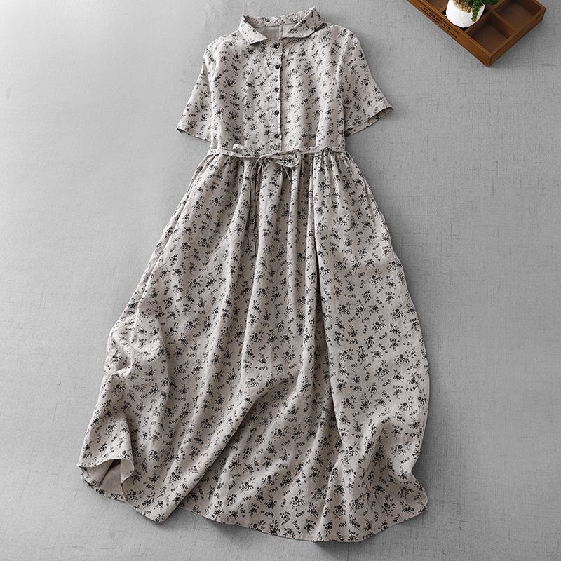 Summer Floral Cotton Linen Dr  - Midi Skirt Floral recensione e prezzo
