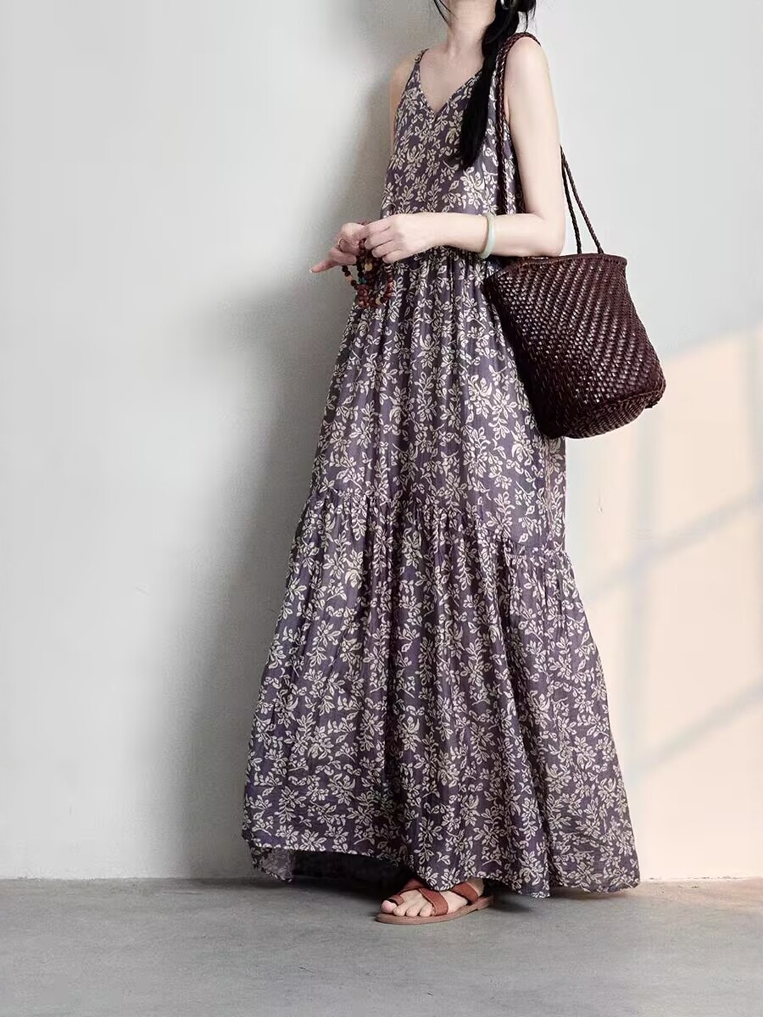 Elegant Japanese Style plus Si - Linen Dress Wrap recensione e prezzo