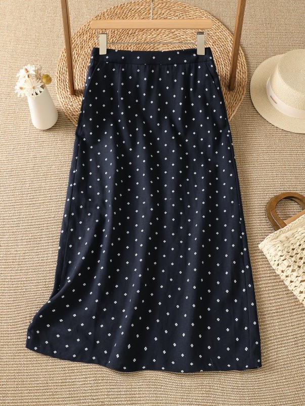 High Waist Floral Half Skirt T - Midi Skirt Floral recensione e prezzo