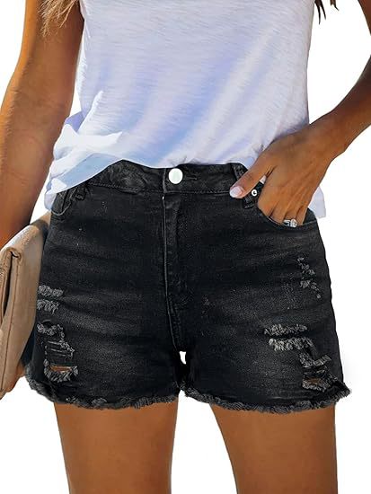 Casual Vintage Denim Shorts Hi - Shorts Denim Frayed recensione e prezzo