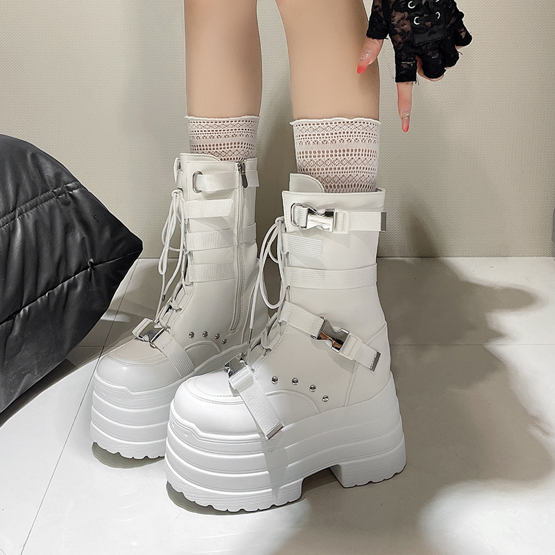 13.5CM,17CM Women Punk Boots A - Wedge Espadrille Women recensione e prezzo