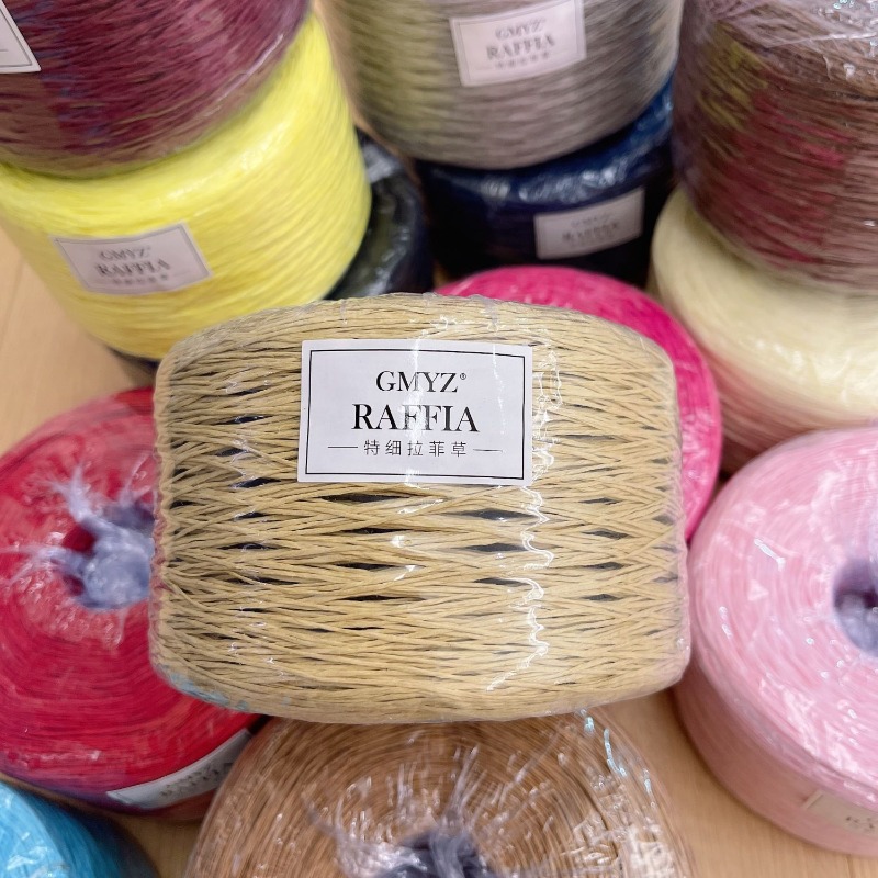 250g/pcs Thin Flat Raffia Yarn - Crochet Bag Raffia recensione e prezzo