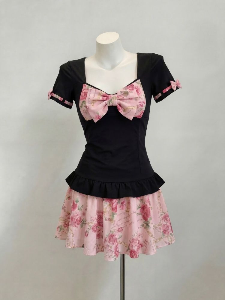 Women's Sweet Floral Print Two - Romper Floral Print recensione e prezzo