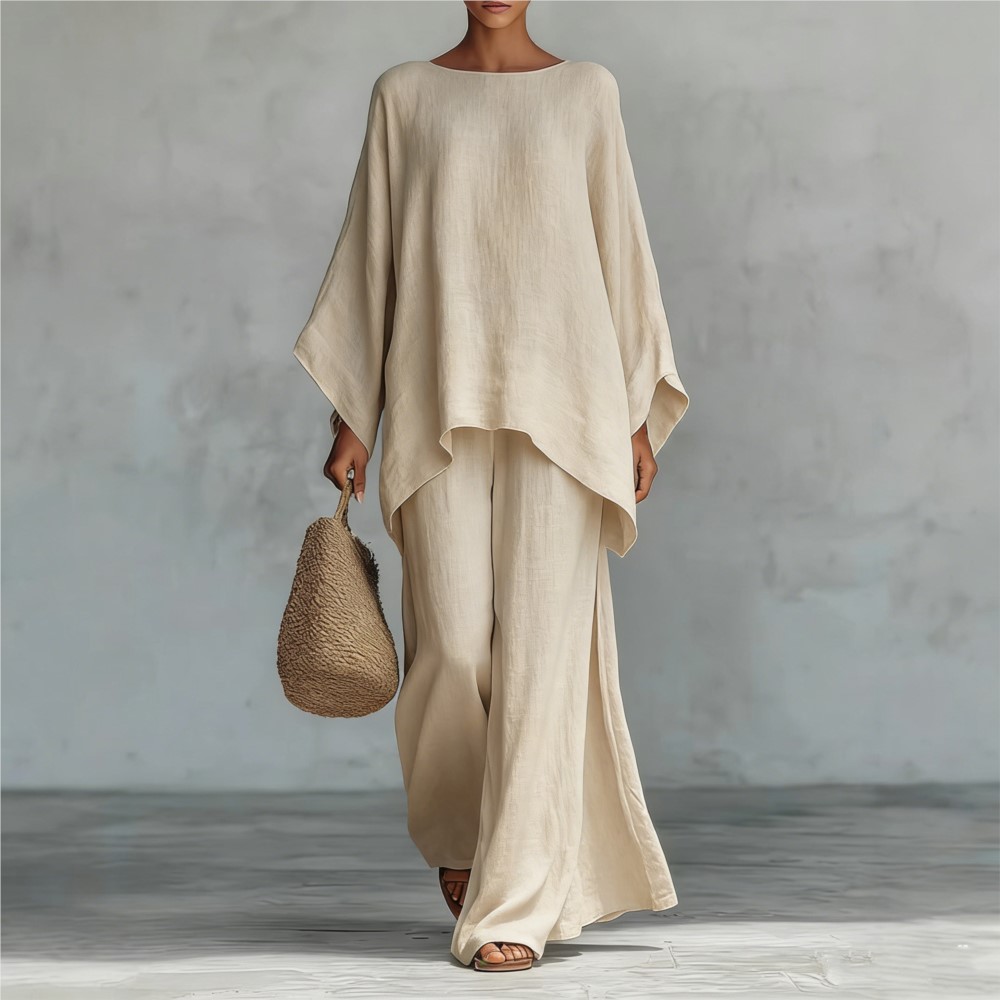 Fashion Linen Loose Long-sleev - Linen Pant Wide recensione e prezzo