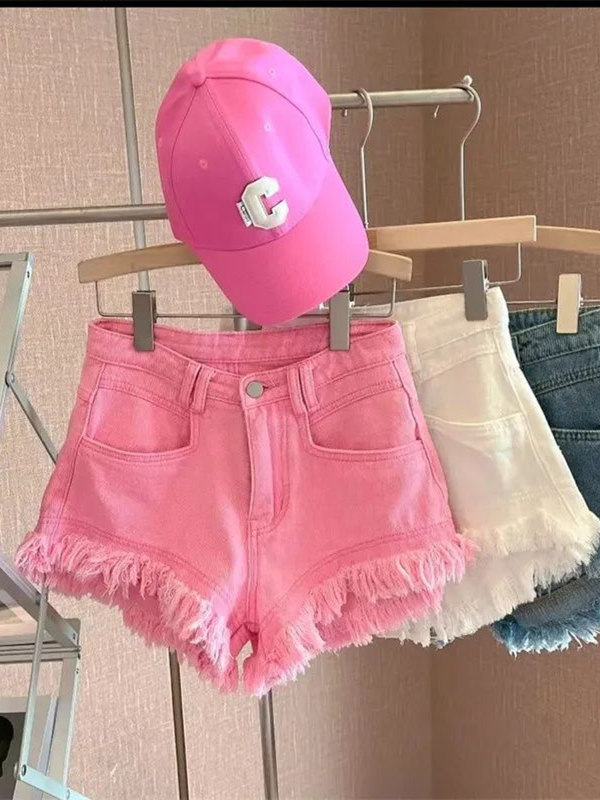 Outlet Korean Style Casual Hon - Shorts Denim Frayed recensione e prezzo