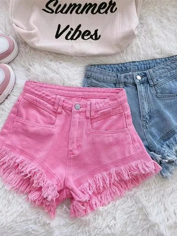 Outlet Korean Style Casual Hon - Shorts Denim Frayed recensione e prezzo
