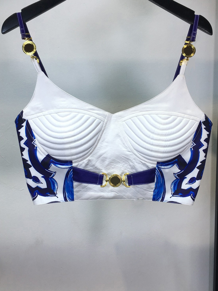 Summer Bohemain Blue And White - Romper Floral Print recensione e prezzo