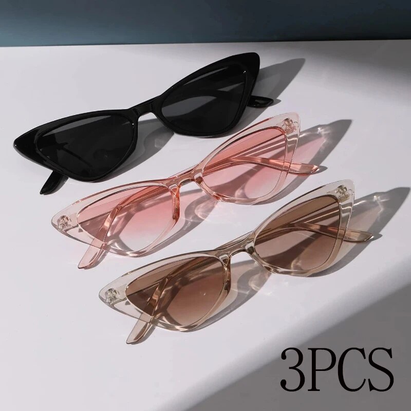3 Pairs Per Set Small Cat Eye  - Sunglasses Cat Eye recensione e prezzo