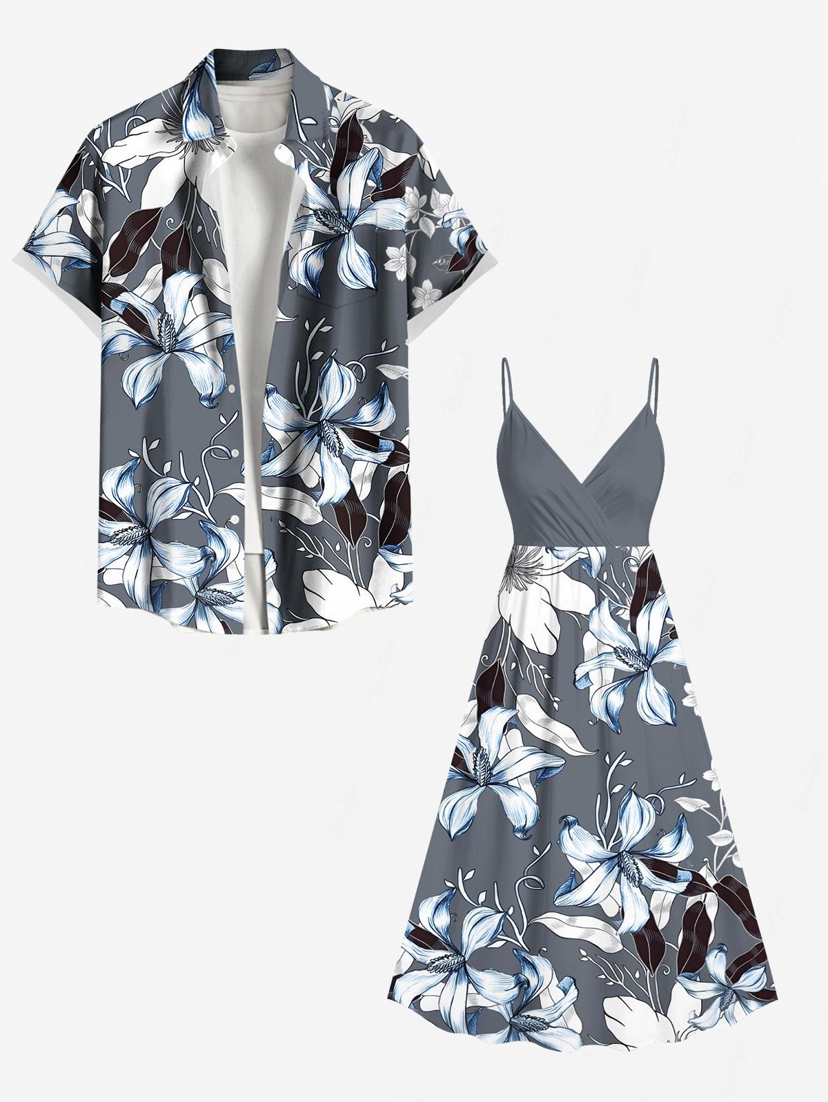 Flowers Leaf Printed Plus Size - Romper Floral Print recensione e prezzo