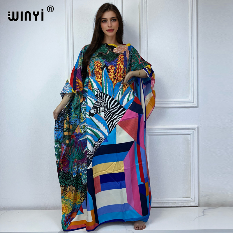 WINYI new high quality Print k - Cover Up Kaftan recensione e prezzo