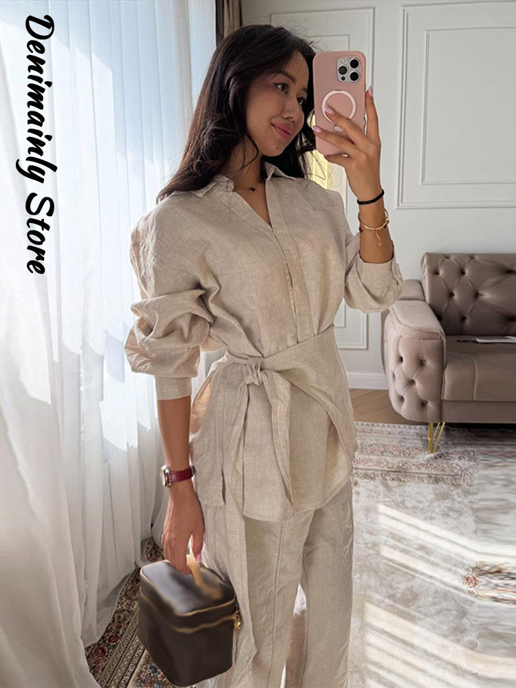 Casual Women's Linen Pants Set - Linen Pant Wide recensione e prezzo