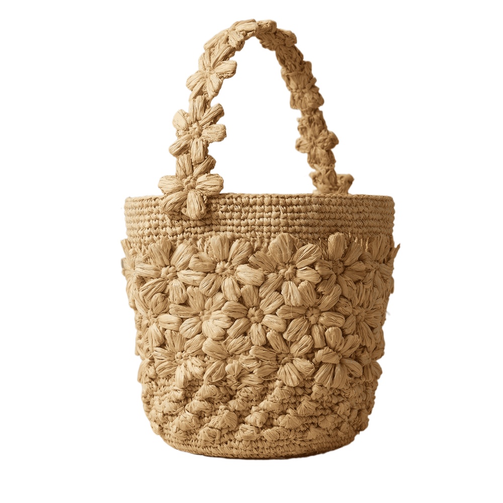 Women Summer Raffia Woven Buck - Crochet Bag Raffia recensione e prezzo