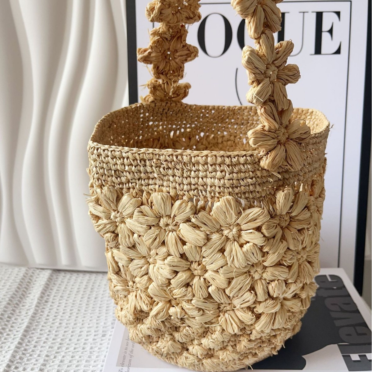 Women Summer Raffia Woven Buck - Crochet Bag Raffia recensione e prezzo
