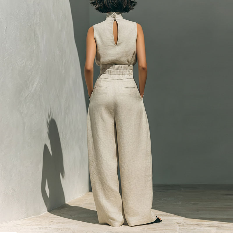Vintage Solid Cotton Linen Sui - Linen Pant Wide recensione e prezzo