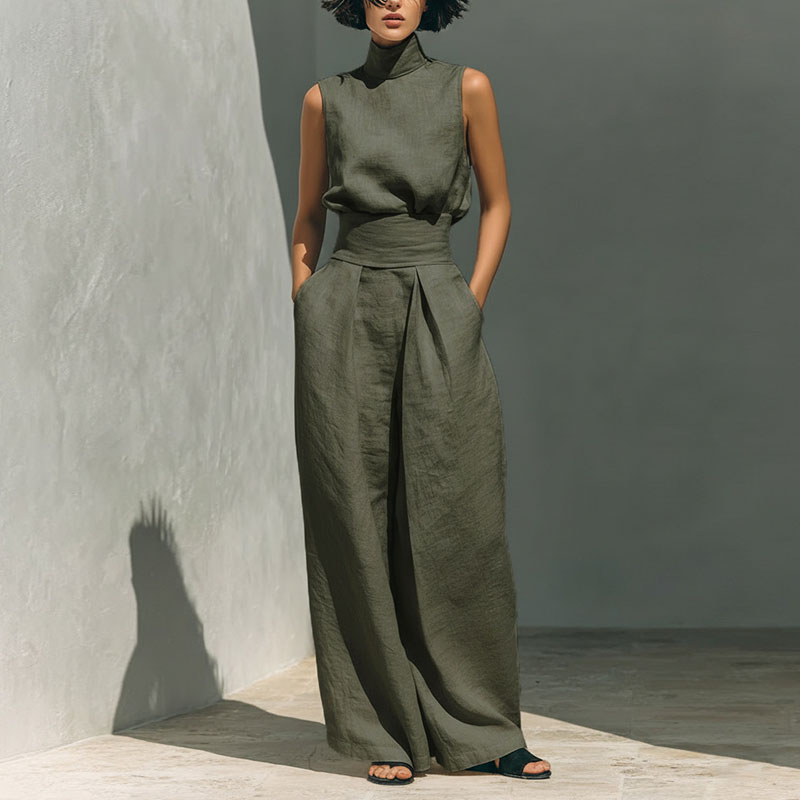 Vintage Solid Cotton Linen Sui - Linen Pant Wide recensione e prezzo