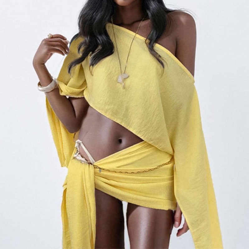 Women Two Pieces Sets Summer C - Crop Top Crochet recensione e prezzo